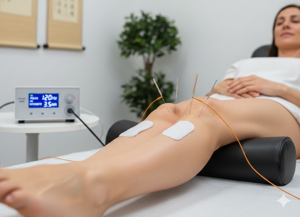 Electroacupuncture Enhanced stimulation for nerve pain recovery.